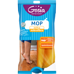 Żółty mop z mikrofibry
